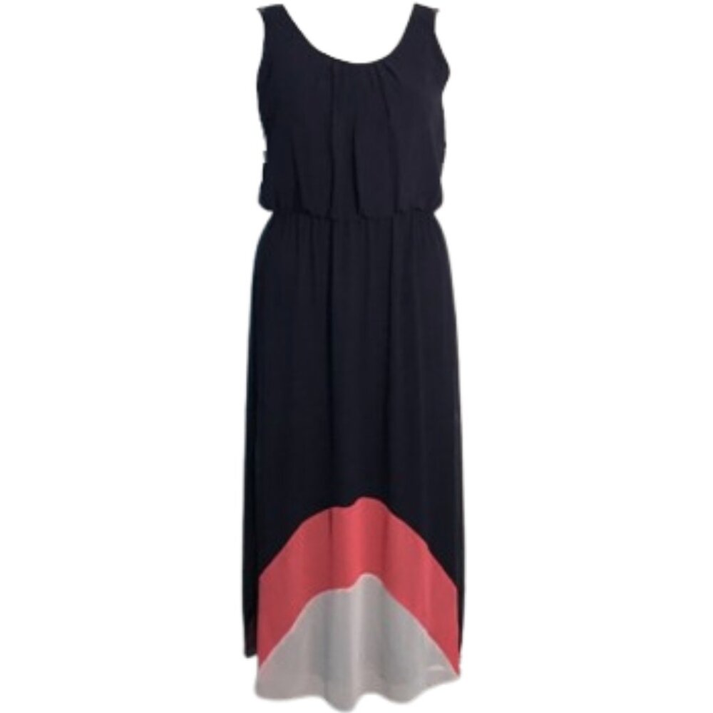 🌿Enfocus Studio Colorblock [navy | pink | white] Maxi Dress [12]🌿